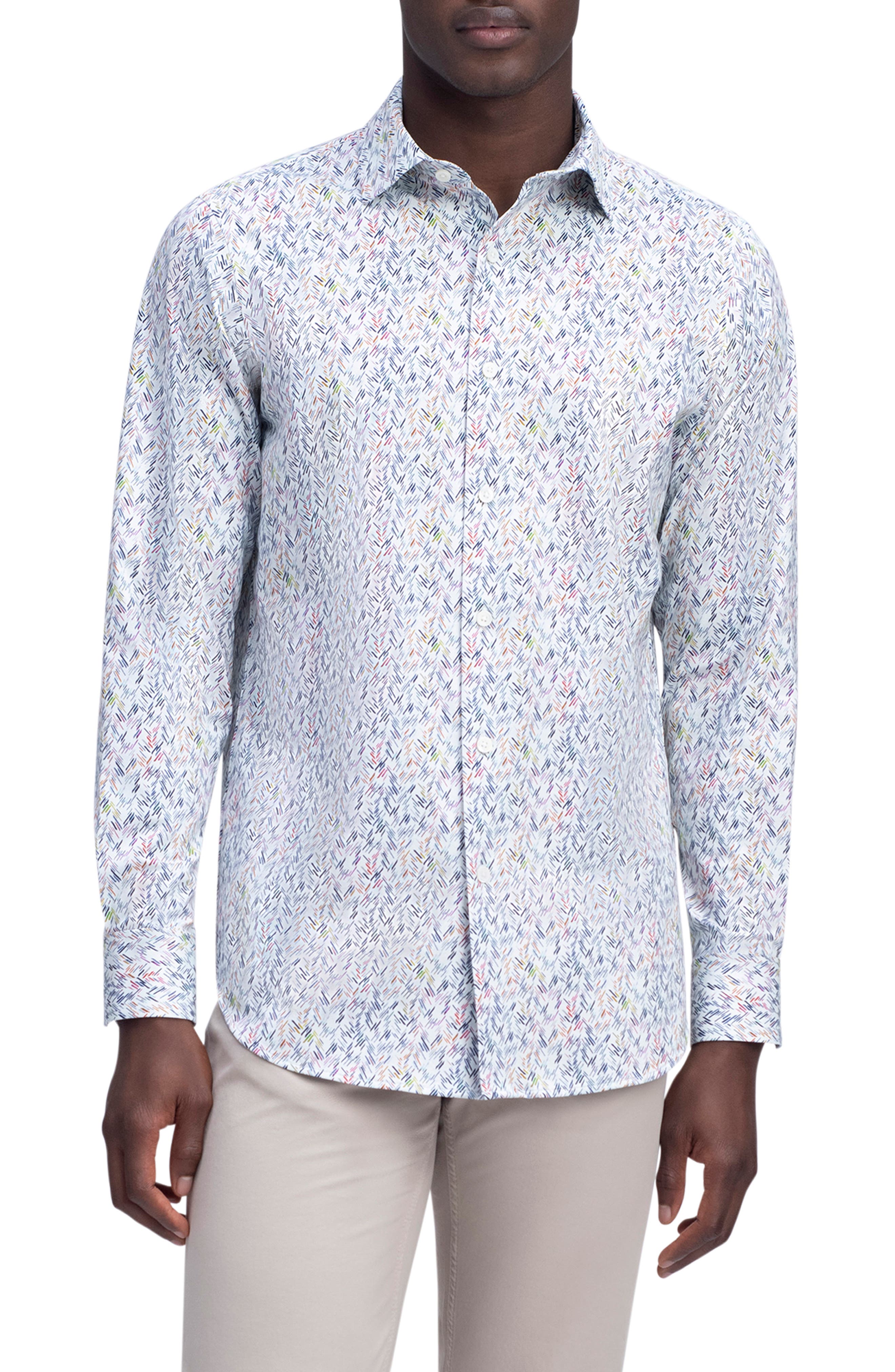 SportsX Men Big & Tall Classic Patterned African Longshirt Woven Shirt 